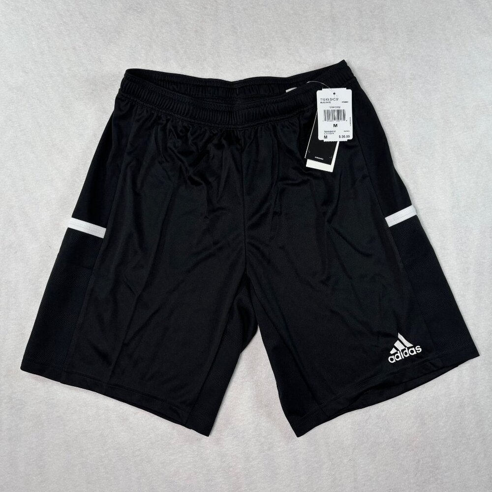 adidas Shorts Mens T19 KN SHO M Football Sports Teamwear Black Size Medium NWT